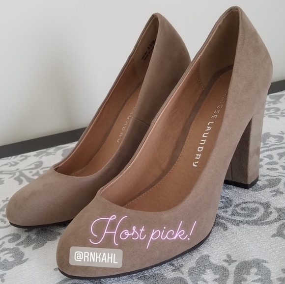Chinese Laundry Shoes - *Host Pick* Chinese Laundry Suede Block Heels NWOT